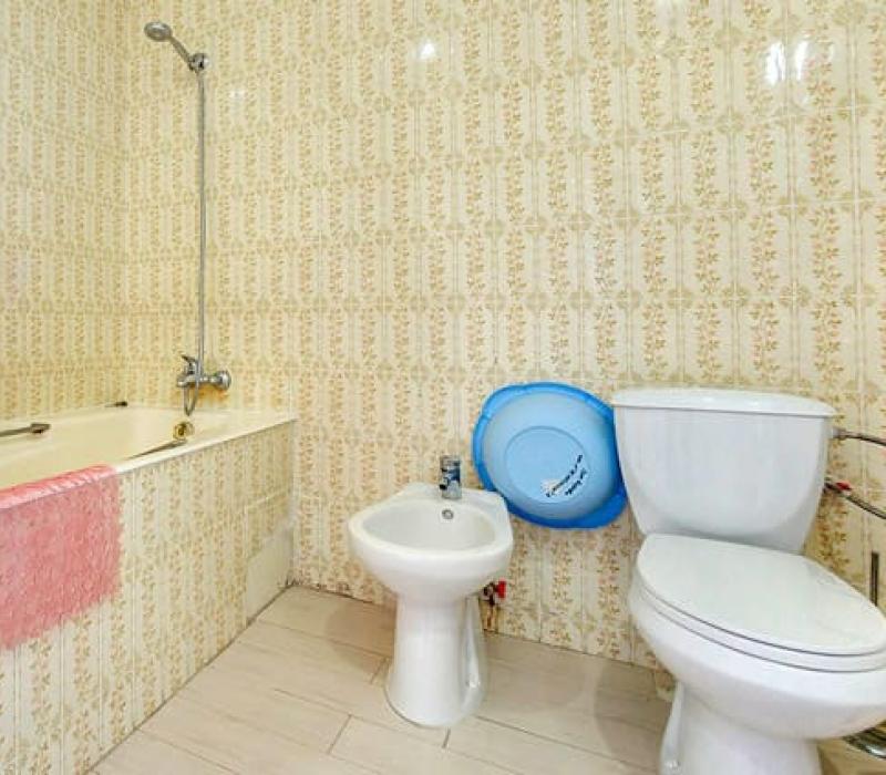 Ванная комната в 2 местном 3 комнатном Люксе санатория Кирова. Пятигорск